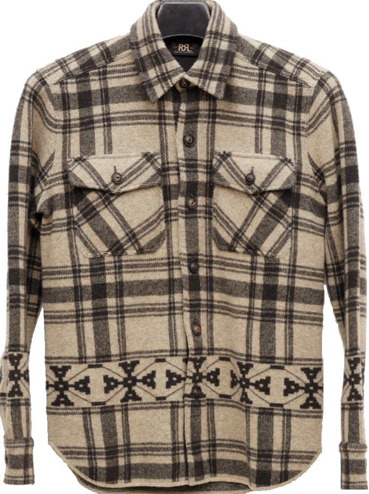 RRL ネイティブ柄オーバーシャツ