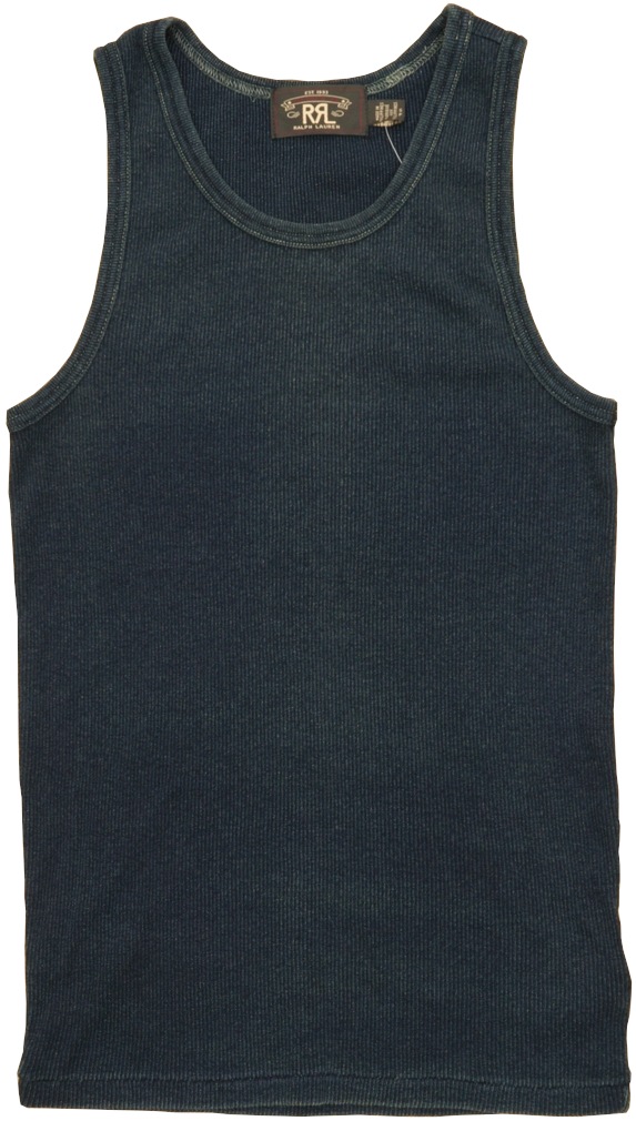 (֥륢륨) RRL  åȥ ߥ꥿꡼ 󥯥ȥå ǥ  Indigo Cotton Military Tank