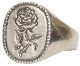 LHN Jewelry(���륨�������� ���奨�꡼) �ϥ�ɥᥤ�� Rose Signet ������ ��� �Х� ����С� ��� ��˥��å��� Silver Ring