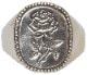 LHN Jewelry(���륨�������� ���奨�꡼) �ϥ�ɥᥤ�� Rose Signet ������ ��� �Х� ����С� ��� ��˥��å��� Silver Ring