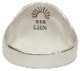 LHN Jewelry(���륨�������� ���奨�꡼) �ϥ�ɥᥤ�� Rose Signet ������ ��� �Х� ����С� ��� ��˥��å��� Silver Ring