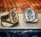 LHN Jewelry(���륨�������� ���奨�꡼) �ϥ�ɥᥤ�� Rose Signet ������ ��� �Х� ����С� ��� ��˥��å��� Silver Ring
