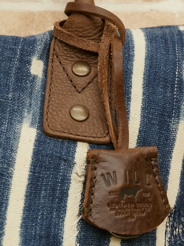 (Will Leather Goods) ������ �쥶�����å� ���եꥫ�� ����ǥ��� �ȡ��� �Хå� No.3 ���ƥå� Indigo North South Tote