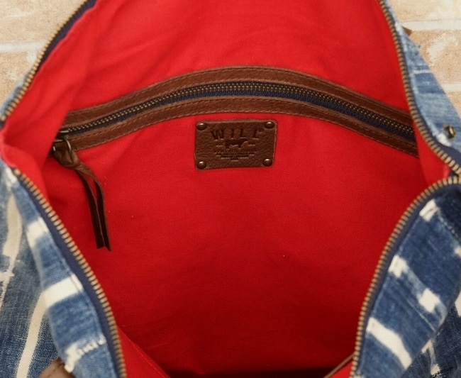 (Will Leather Goods) ������ �쥶�����å� ���եꥫ�� ����ǥ��� �ȡ��� �Хå� No.3 ���ƥå� Indigo North South Tote