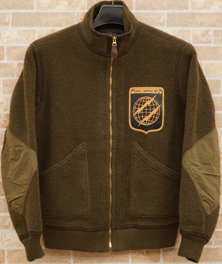 ダブルアールエル) RRL ミリタリー フリース ジャケット メンズ Fleece