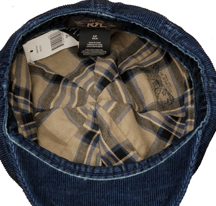 (���֥륢���륨��) RRL ����ǥ��� �����ǥ���� ���㥹���å� ��� Indigo Corduroy Newsboy Cap