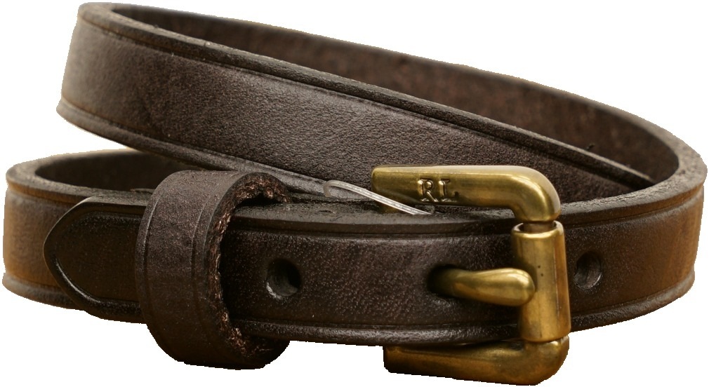 ラルフローレン) Ralph Lauren バックル レザー 2連 ブレスレット