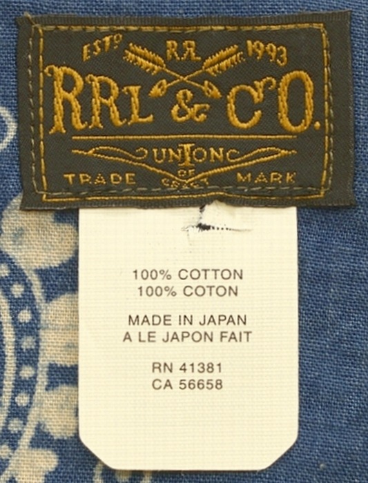 (���֥륢���륨��) RRL ������ �������� �ɥå� �Х���� Scarf made in japan