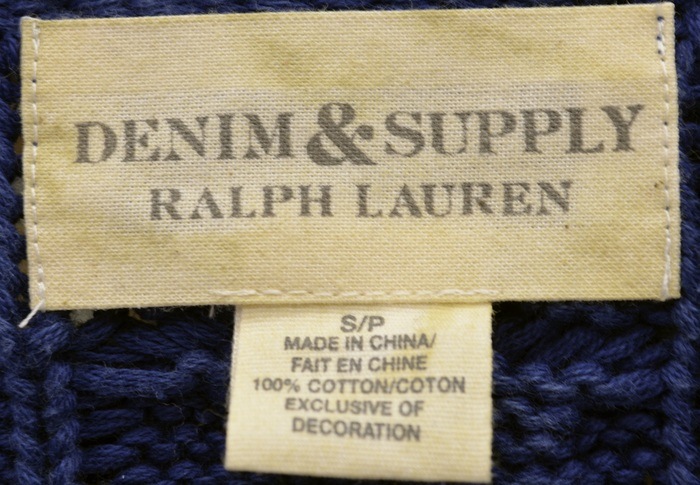 ���ե������ Denim&Supply �ǥ˥�����ץ饤 �����󥸡� ���硼�륫�顼 �����ǥ����� L Guernsey Shawl-Collar Cardigan