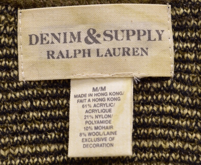 ���ե������ Denim&Supply �ǥ˥�����ץ饤 �������� �����ǥ����� ���꡼�� XXL Tartan Cardigan Olive