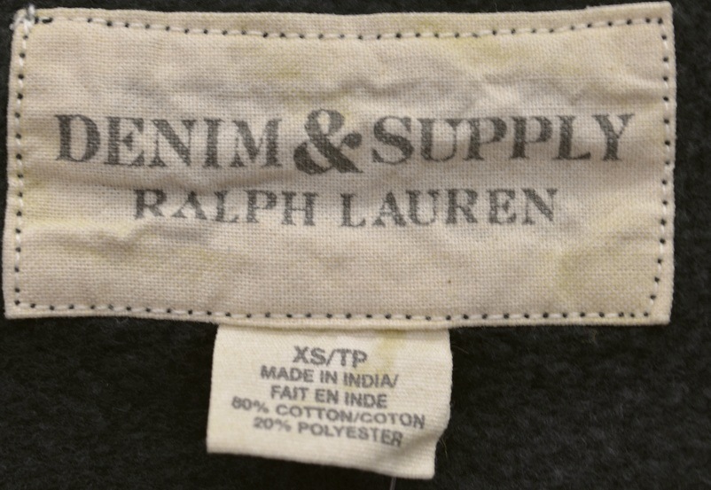 ���ե������ Denim&Supply �ǥ˥�����ץ饤 �ѥ󥵡� ��åڥ� �ѡ���  S Panther patch full-zip hoodie