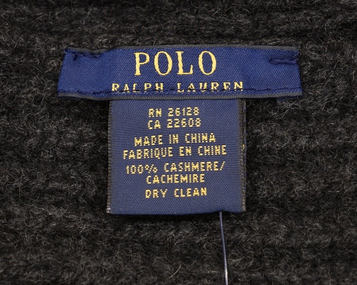 (���ե������) Ralph Lauren ����ȥ饽�ե� �����ߥ� 100% �˥åȥ���å� ���ߤ�֥�å� Ribbed Knit Cashmere Hat