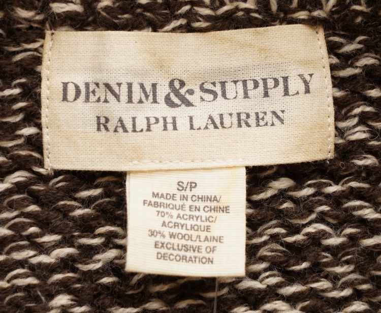 ���ե������ Denim&Supply �ǥ˥�����ץ饤 ����󥭡� �˥å� ���硼�� �����ǥ����� ��� Knit Shawl Cardigan