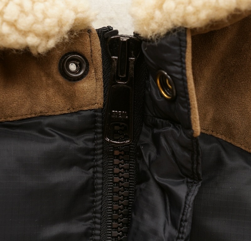 ���ե������ Denim&Supply �ǥ˥�����ץ饤 ��åץ��ȥå� ������٥��� ��� �֥�å� Ripstop Down Vest Black