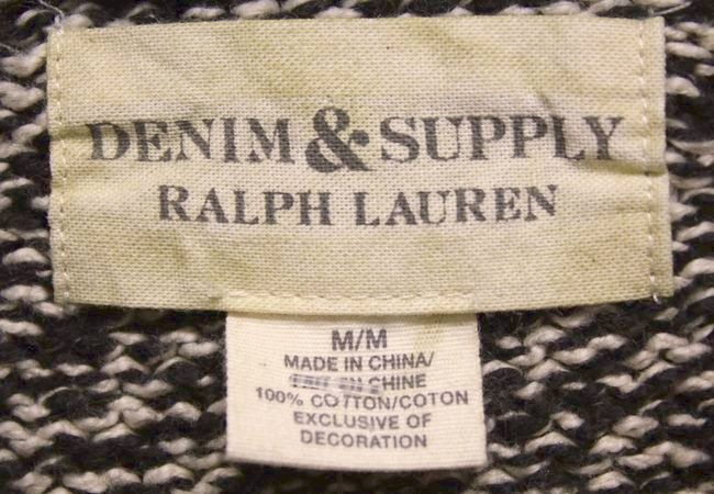 ���ե������ Denim&Supply �ǥ˥�����ץ饤 �ȥ��� ���硼�륫�顼 �����ǥ����� �֥�å� �� �ۥ磻��