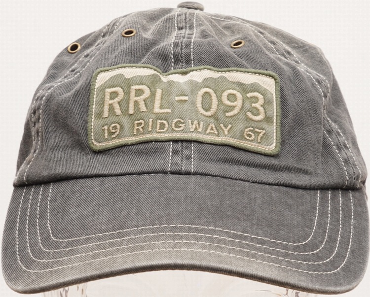 (���֥륢���륨��) RRL ���� ��åڥ� ����å� �����å���ɥ֥�å� ˹�� ��� Canvas Vintage Black Hat