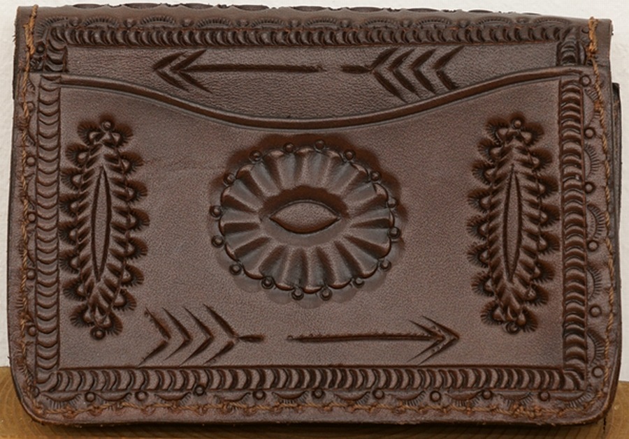(���֥륢���륨��) RRL �ġ���� �쥶�� ������å� �����ӥ� Tooled Leather Wallet