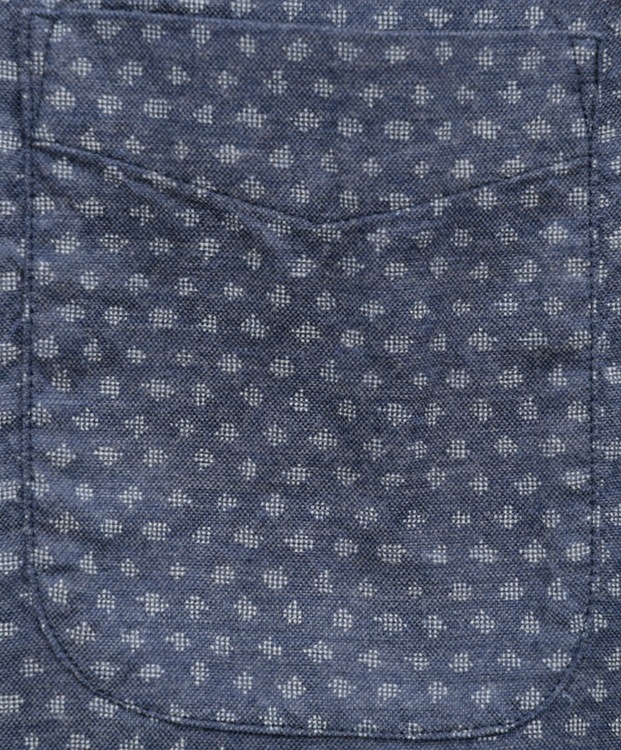 FAHERTY BRAND (�ե���ƥ� �֥���) �������� Ⱦµ ����� ����ǥ����֥롼 ��� Indigo Fleck Blue