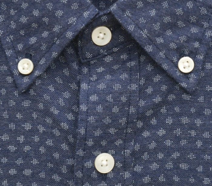FAHERTY BRAND (�ե���ƥ� �֥���) �������� Ⱦµ ����� ����ǥ����֥롼 ��� Indigo Fleck Blue