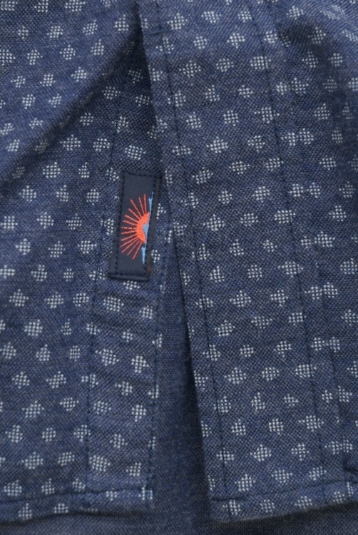 FAHERTY BRAND (�ե���ƥ� �֥���) �������� Ⱦµ ����� ����ǥ����֥롼 ��� Indigo Fleck Blue