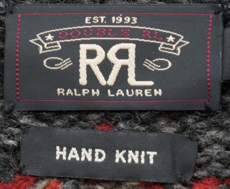 (���֥륢���륨��) RRL �ϥ�ɥ˥å� ������ ���륯 �����ǥ����� ���Ԥ� ���㥳���� ��� Hand Knit Cardigan