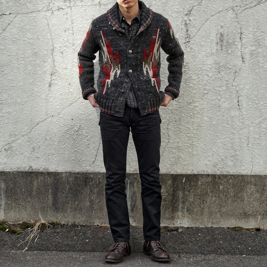 (���֥륢���륨��) RRL �ϥ�ɥ˥å� ������ ���륯 �����ǥ����� ���Ԥ� ���㥳���� ��� Hand Knit Cardigan