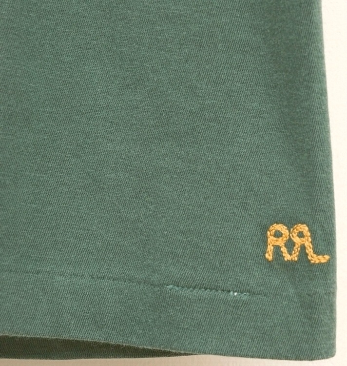 (֥륢륨) RRL 롼ͥå ԥ ɽ  եǥ ꡼ Crewneck Tshirt Faded Green