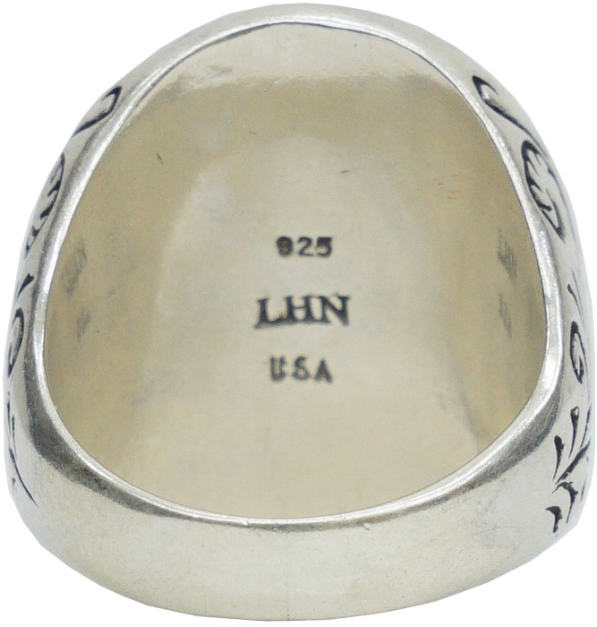 LHN Jewelry(���륨�������� ���奨�꡼) �ϥ�ɥᥤ�� Amor Signet ��� ����С� x ���������� �ƹ��� ��� silver ring