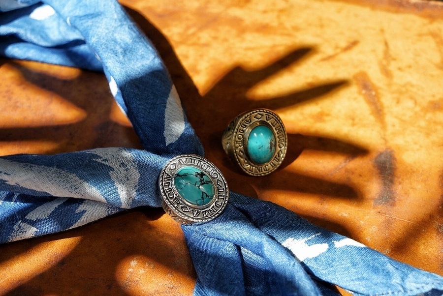 LHN Jewelry(���륨�������� ���奨�꡼) �ϥ�ɥᥤ�� Amor Signet ��� ����С� x ���������� �ƹ��� ��� silver ring