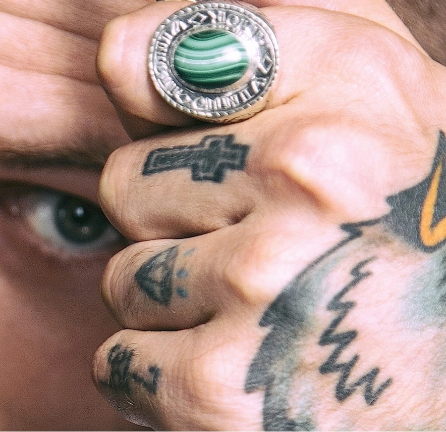 LHN Jewelry(���륨�������� ���奨�꡼) �ϥ�ɥᥤ�� Amor Signet ��� ����С� x ���������� �ƹ��� ��� silver ring