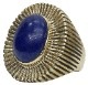 LHN Jewelry(���륨�������� ���奨�꡼) �ƹ��� �ϥ�ɥᥤ�� Byron ��� ��� x ��ԥ� ��� ��˥��å��� Brass Lapis ring