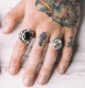 LHN Jewelry(���륨�������� ���奨�꡼) �ƹ��� �ϥ�ɥᥤ�� Byron ��� ��� x ��ԥ� ��� ��˥��å��� Brass Lapis ring