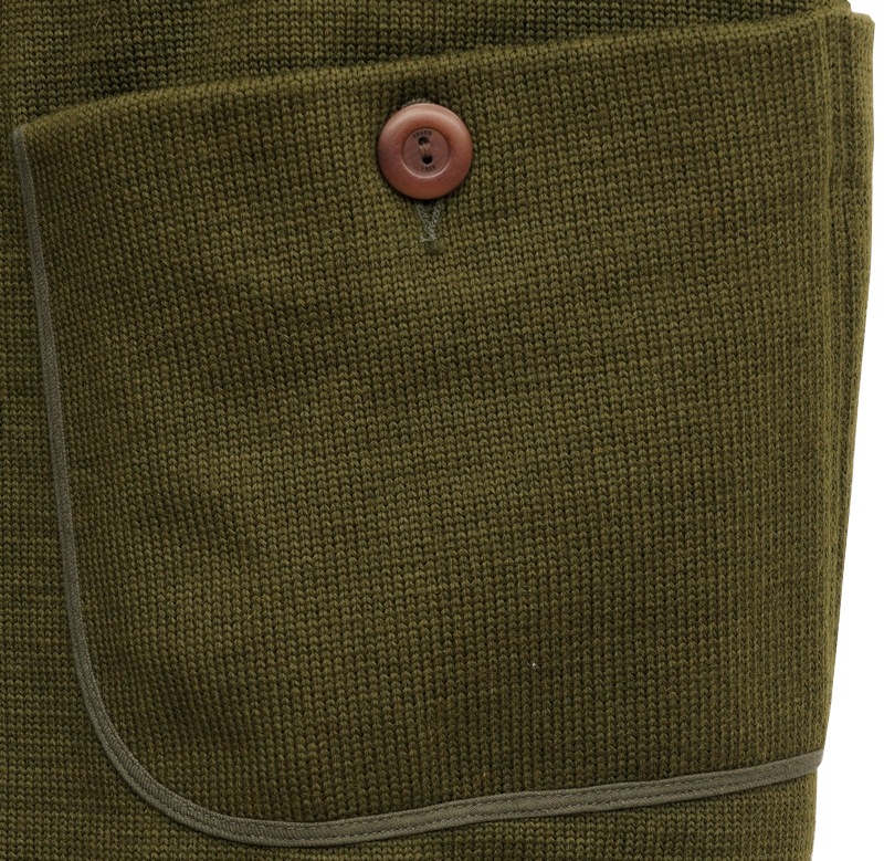Dehen 1920(�ǡ��إ�) ������ �桼�ƥ���ƥ� �٥��� ���꡼�� ��� Knit Utility Vest Olive