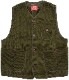 Dehen 1920(�ǡ��إ�) ������ �桼�ƥ���ƥ� �٥��� ���꡼�� ��� Knit Utility Vest Olive