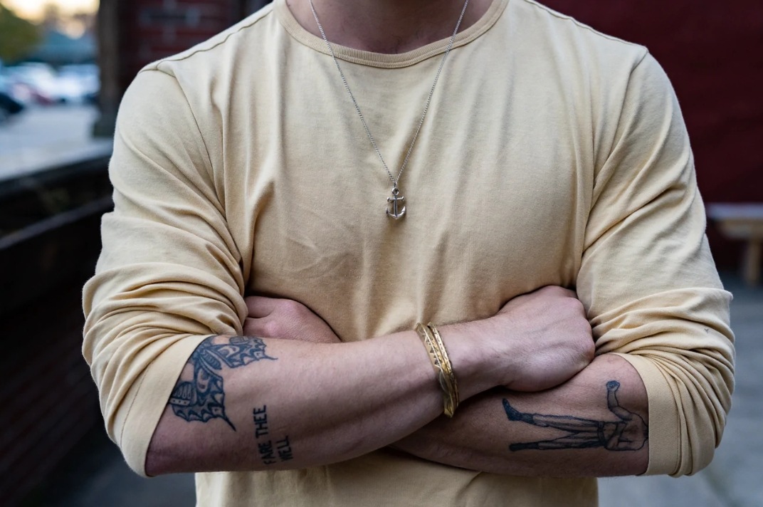 LHN Jewelry(���륨�������� ���奨�꡼) ����ꥫ�� ���󥫡� �ͥå��쥹 �ϥ�ɥᥤ�� Anchor Neckless ��� ��˥��å��� �ץ쥼��� ��� Brass