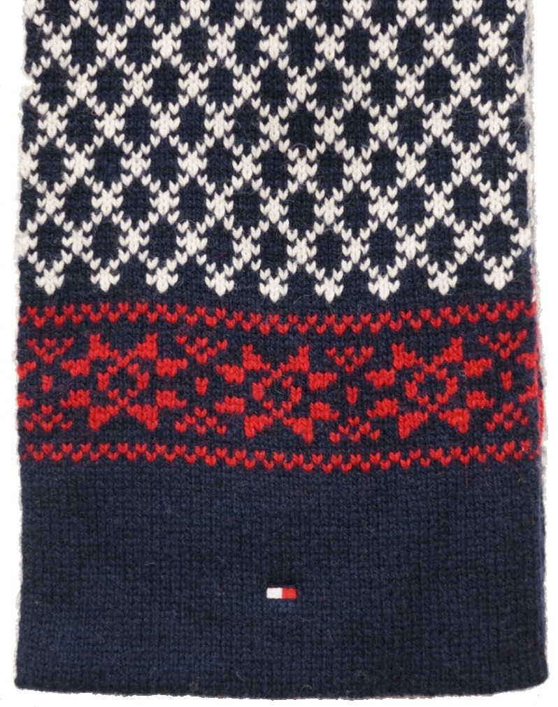 (�ȥߡ��ҥ�ե�����) TOMMY HILFIGER �֥��ɥ��� �ɽ� �Υ�ǥ��å��� �ͥ��ӡ� �ޥե顼 Nordic scarf