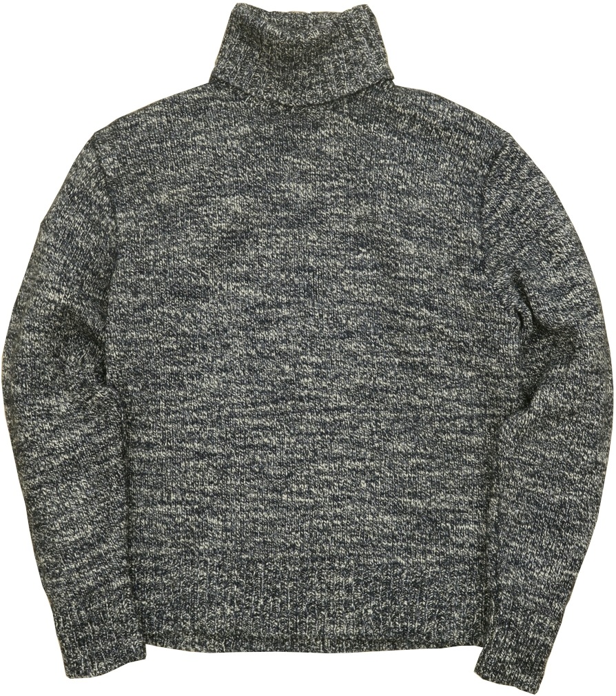 RRL Mサイズ ウールブレンド タートルネック セーター 霜降り ダブルアールエル) RRL ウールブレンド タートルネック セーター
