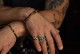 LHN Jewelry(���륨�������̥��奨�꡼) �ϥ�ɥᥤ�� ������饹 ��� ����ꥫ�� ��������󥰥���С� ��˥��å��� Hour Glass Ring Silver