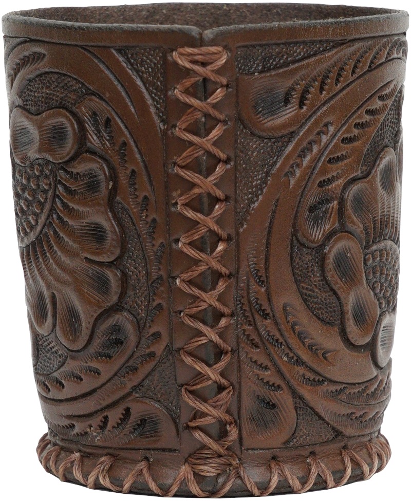 (���֥륢���륨��) RRL �ϥ�ɥᥤ�� �ġ���� �����ӥ� �쥶�� ���å� �ۥ���� Hand-Tooled Leather Cup