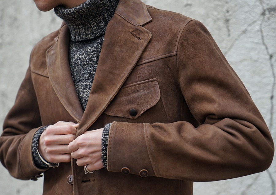 (���֥륢���륨��) RRL ��ե����� ���������� ������ �쥶�� ���ݡ��ĥ����� �֥饦�� ��� Roughout Suede Sportcoat