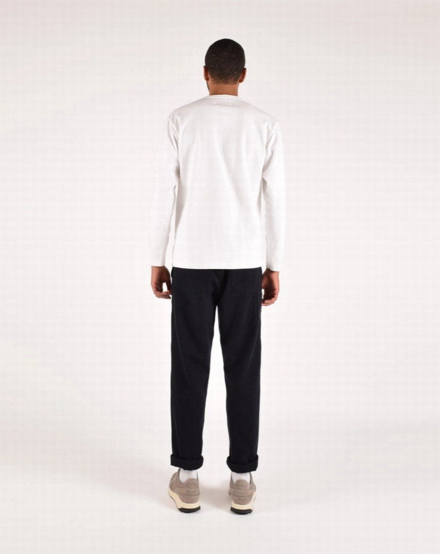 Dehen 1920(�ǡ��إ�) ����ꥫ�� �إӡ� �ǥ塼�ƥ��� �ݥ��å� ���� T����� �ۥ磻�� ��� eavy Duty Long Sleeve Tee