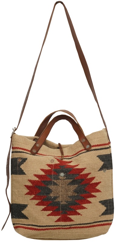 (���֥륢���륨��) RRL �꿥�� ������饰 �ͥ��ƥ����� Collins �ȡ��� �Хå� �����ϥ��� Hand Woven Southwestern Tote Bag