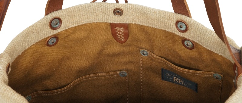 (���֥륢���륨��) RRL �꿥�� ������饰 �ͥ��ƥ����� Collins �ȡ��� �Хå� �����ϥ��� Hand Woven Southwestern Tote Bag