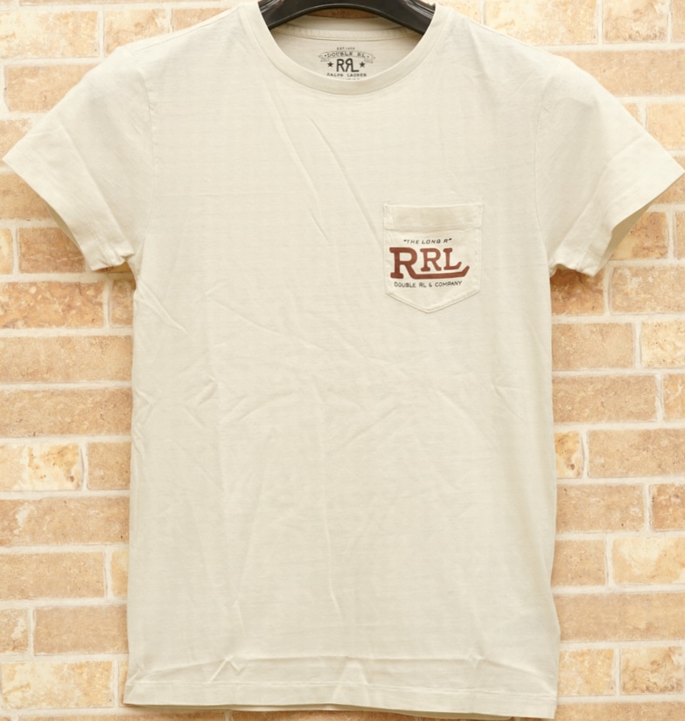 ダブルアールエル) RRL コットン グラフィック ポケット Tシャツ 