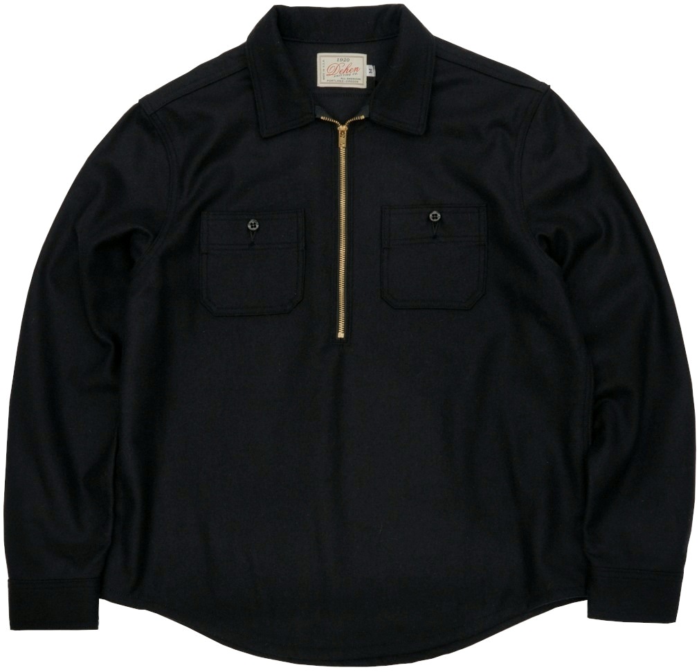 Dehen 1920(ǡإ) ϡեå åȥ  ֥å  ꥫ Pullover Workshirt Black