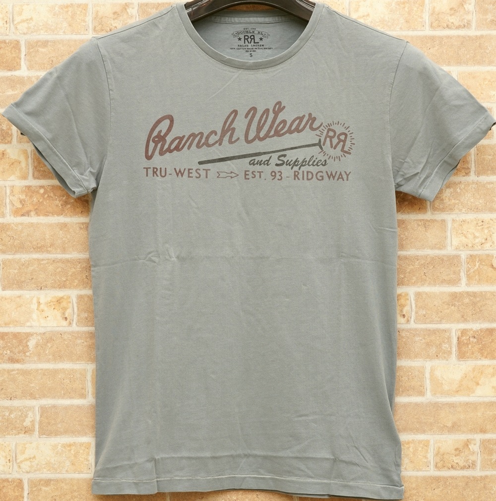 【RRL】コットンジャージー グラフィック ロゴ 半袖 Tシャツ ダブルアールエル) RRL コットン ジャージー グラフィック T