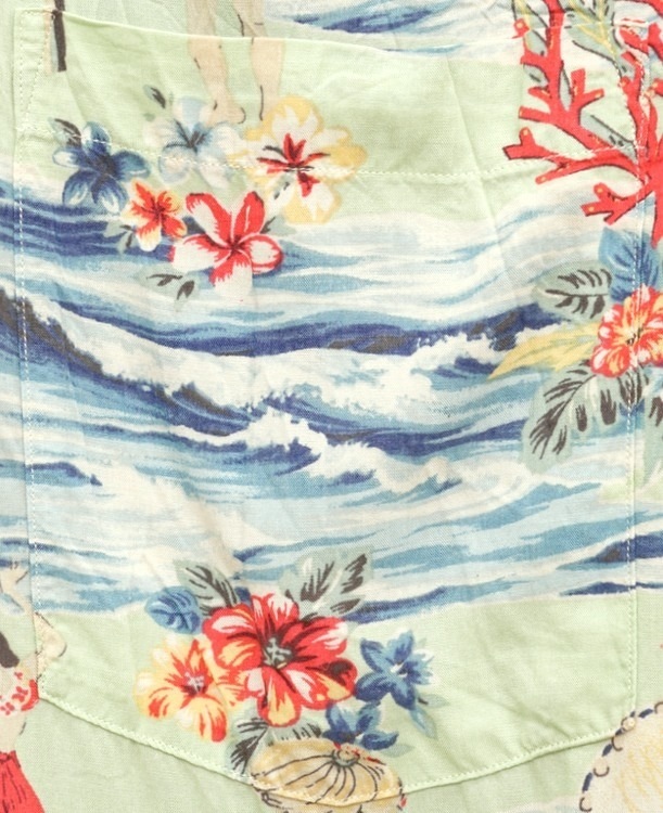 (���ե������) Ralph Lauren �ϥ磻���� �����ϥ���� ��� Hawaiian Shirt