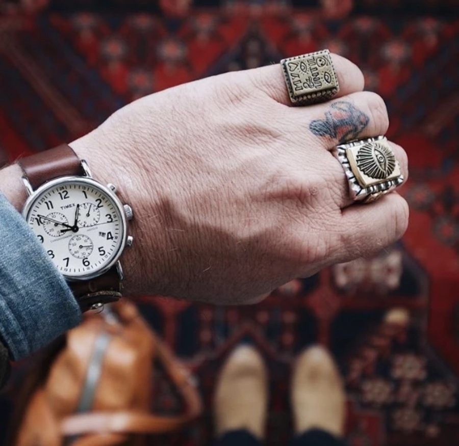 LHN Jewelry(륨 奨꡼) ϥɥᥤ All Seeing Eye Souvenir  С x ֥饹  ring