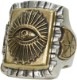 LHN Jewelry(륨 奨꡼) ϥɥᥤ All Seeing Eye Souvenir  С x ֥饹  ring