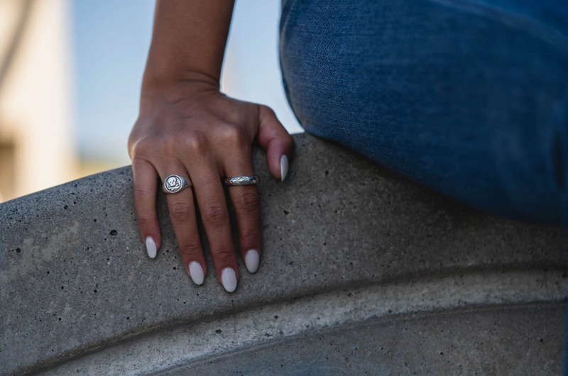LHN Jewelry(���륨�������� ���奨�꡼) �ϥ�ɥᥤ�� �ߥ� ������ ��� ��� �ɥ��� ��� ��˥��å��� Mini Skull Ring Brass